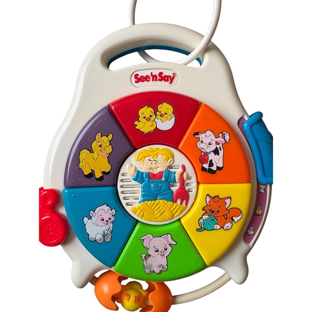 Fisher-Price See 'n Say Farm Animal Talking Toy Push‎ Button Tested Works - Picture 2 of 3